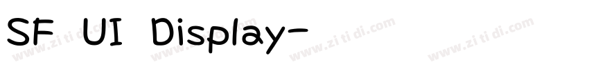 SF UI Display字体转换
